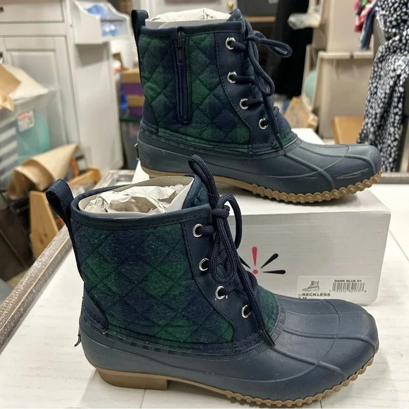 Isaac Mizrahi Live! Plaid Waterproof Mid-Shaft Lace-Up Boots‎ Womens 7M EUC - Picture 13 of 13